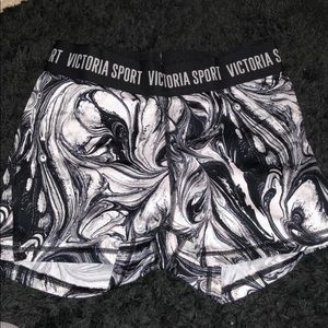Marbled spandex shorts from Victoria’s Secret